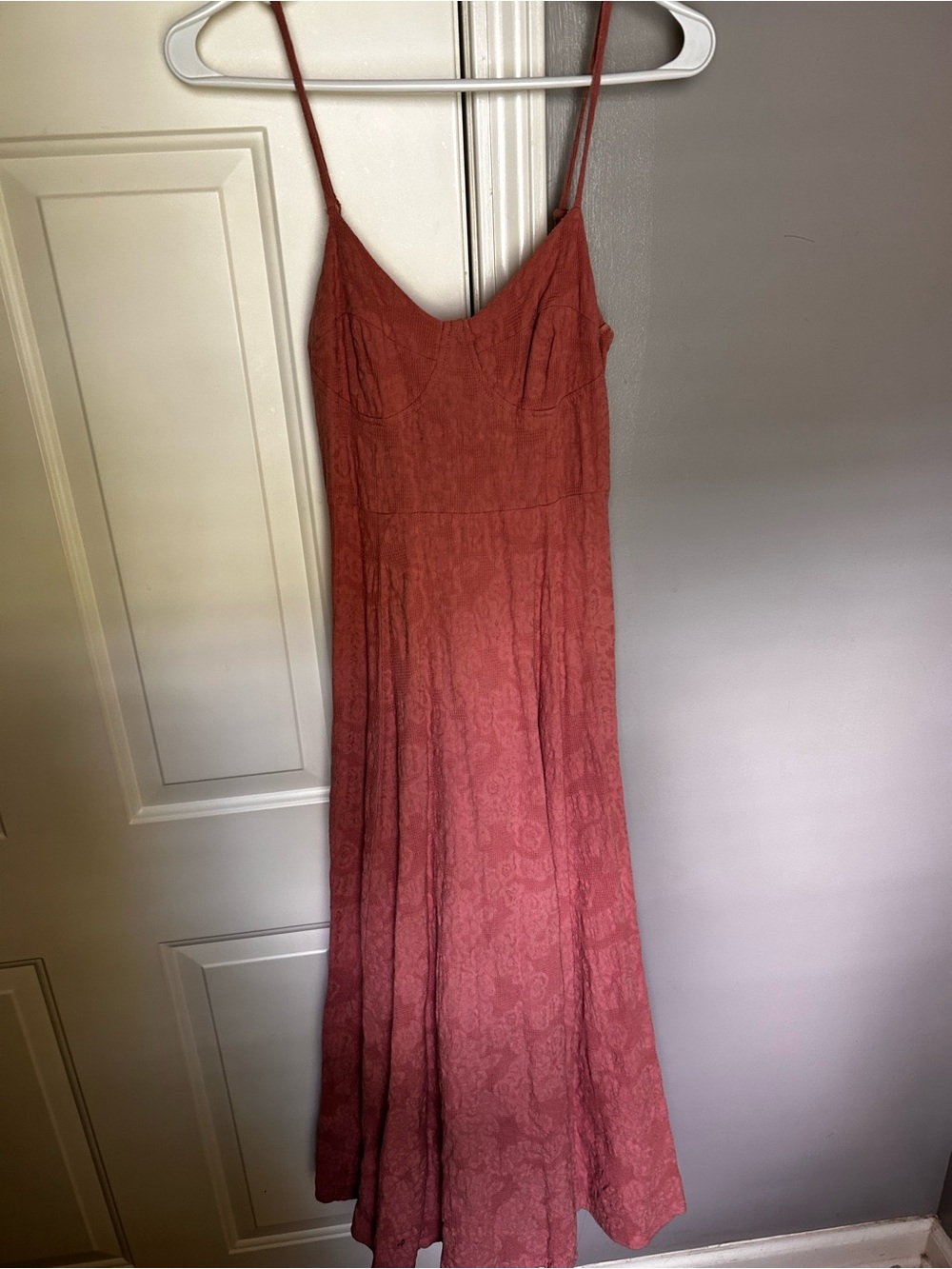 Lulu's Dusty Rose Spaghetti-Strap Maxi Dress